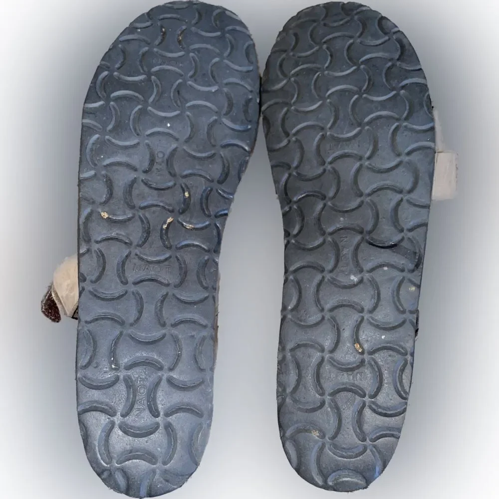 Naot Kayla Wedge Stone Leather Women’s Size EU 41 US 10